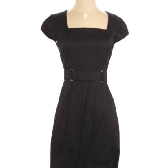 Max & Cleo Dresses & Skirts - Max& Cleo Black Dress w Gold Belt. As 4. NWT.